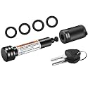 METOWARE Trailer Hitch Lock, 5/8" Dia Hitch Pin, Fit 2" Receiver, Black