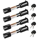 METOWARE Keyed Alike Trailer Hitch Lock, 5/8" Dia, Fit 2" Receiver, 4PC