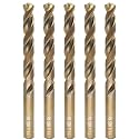 Metric Cobalt Drill Bits 11.5mm 5PCS, M35 high Speed Steel, high Hardness Straight Shank Drill, Mechanical or Hand Drill for Drilling, Suitable for Stainless Steel, Iron, Copper and Aluminum.