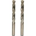 Metric Cobalt Drill Bits 14mm 2PCS, M35 high speed steel, high hardness straight shank drill, mechanical or hand drill for drilling, suitable for stainless steel, iron, copper and aluminum.