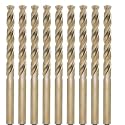 Metric Cobalt Drill Bits 6.7mm 10PCS, M35 high Speed Steel, high Hardness Straight Shank Drill, Mechanical or Hand Drill for Drilling, Suitable for Stainless Steel, Iron, Copper and Aluminum.
