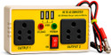 METRIVA_TECH 12V 100VA DC to AC Converter 3 USB Ports 2 AC Output Sockets Car Inverter