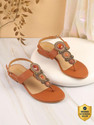 METRO EmbellishedT-StrapBlock Women Casual