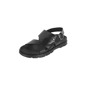 Metro Mens Leather Textured Casual Sandals