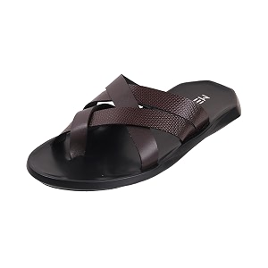 Metro Men Synthetic Leather Chappal