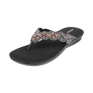Metro Womens Faux Leather Fashion Slip-on Sandal