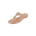 Metro Women39s Faux Leather Embellished Comfy Slippers