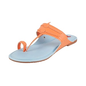 Metro Womens Gold Leather Stylish Fashion Kolhapuris