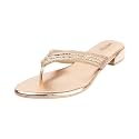 Metro Women39s Metallic Faux Leather Ethnic Slip-on