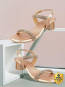 METRO EmbellishedOpenToeBlock Women Heels