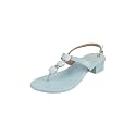 Metro Women Faux Leather Beaded Thong Casual