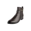 Metro Women Faux Leather Ribbed Slip-On Casual