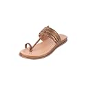 Metro Women Flat Kolhapuri Comfort Chappal
