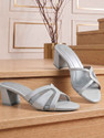 METRO Women Heels Sandal Silver 7