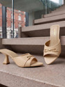 METRO Women Heels Sandal Beige 7