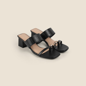 METRO Women Heels Sandal Black 5