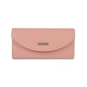 Metro Women Peach Faux Leather Casual Wallet with Magnetic Flap Closure (95-133)