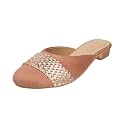 Metro Women39s Ethnic Weave Detail Fashion Heel