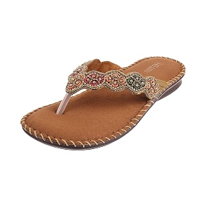 Metro Womens Faux Leather Fashion Slip-on Sandal