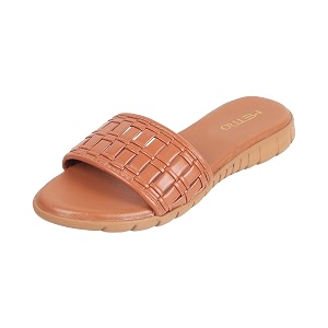 Metro Women Synthetic Leather Comfort Slip-on Sandal