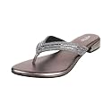 Metro Women39s Metallic Faux Leather Ethnic Slip-on