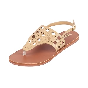 Metro Women Synthetic Leather Flat Sandal