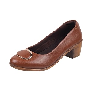 Metro Women Synthetic Leather Formal Pump Shoes