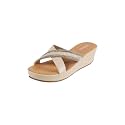 Metro Women Wedge Heel Comfort Slip-on Sandal