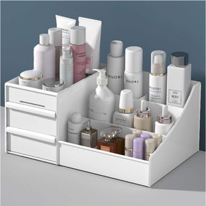 Metrolife Makeup Desk Cosmetic Box Organizer with
