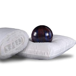 metron- lofty amp bouncee nano pocketed spring fibre bed pillow for sleeping soft thick bouncee