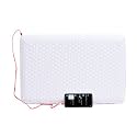 METRON -Music Smart Speaker Bed Sleep Foam Pillow With Built-In Stereo Speakers Comfort Level Firm Support, Standard, Yellow