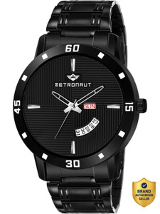 METRONAUT Black Ion Plated Black Dial Functioning