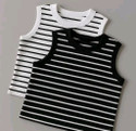 METRONAUT Casual Striped Women Black White Top