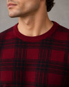 METRONAUT Checkered Round Neck Casual Men Red