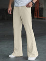 METRONAUT Flared Men Beige Trousers