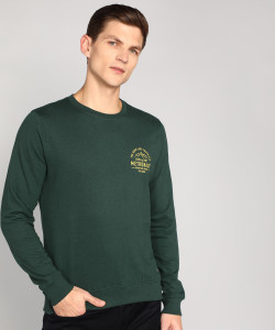 metronaut full sleeve solid men sweatshirt
