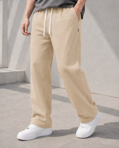 METRONAUT Loose Fit Men Beige Trousers