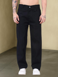 METRONAUT Loose Fit Men Black Jeans
