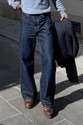 METRONAUT Wide Leg Men Dark Blue Jeans