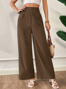 METRONAUT Loose Fit Women Brown Trousers