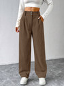 METRONAUT Loose Fit Women Brown Trousers