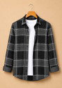 METRONAUT Men Slim Fit Checkered Spread Collar