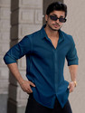 METRONAUT Men Regular Fit Solid Spread Collar Casual Shirt