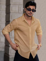 METRONAUT Men Regular Fit Solid Spread Collar Casual Shirt