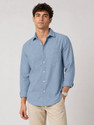 METRONAUT Men Solid Casual Light Blue Shirt