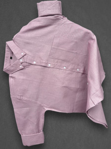 METRONAUT Men Solid Casual Pink Shirt