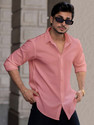 METRONAUT Men Regular Fit Solid Spread Collar Casual Shirt