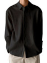 METRONAUT Men Striped Casual Black Shirt