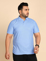 METRONAUT Plus Size Solid Men Polo Neck