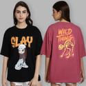 METRONAUT Printed Women Round Neck Multicolor T-Shirt